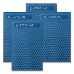 Large Prelabeled Recycled Waste Panels for Tailor and Landmark Series Containers, 20.72
